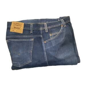 Vintage Levis 517 Jeans Mens 36x34 Blue Denim Heavy Starched